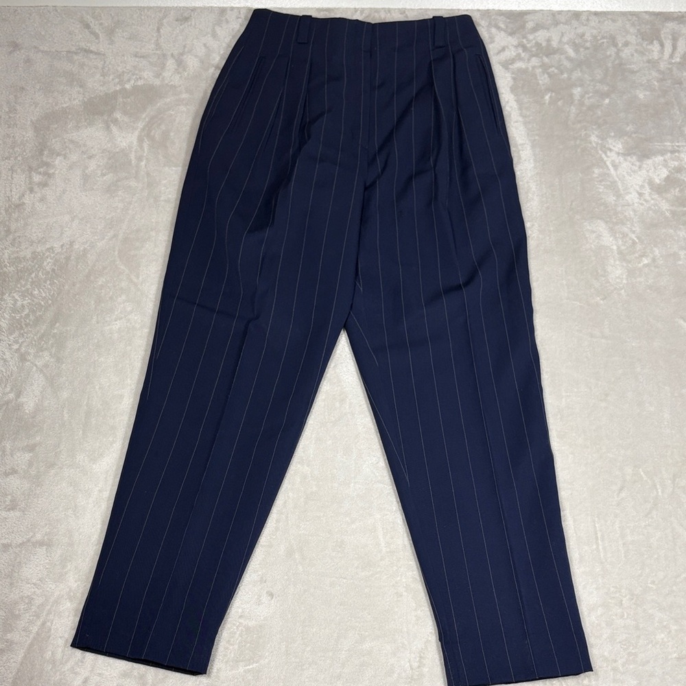 Liz Claiborne Women's Navy Pinstripe Dress Pants Size petite 10